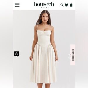 HouseofCB Samaria Vintage Cream Corset Sundress